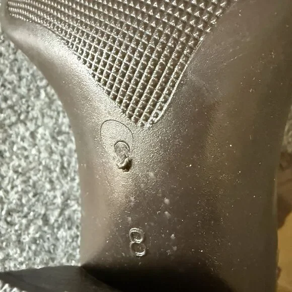 Donald J Pliner Western Equestrian Rain Boots Cow Print Brown Beige 8 Rubber - Picture 10 of 10